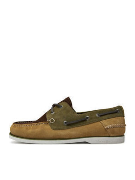 Men's Suede Boat Shoes Green