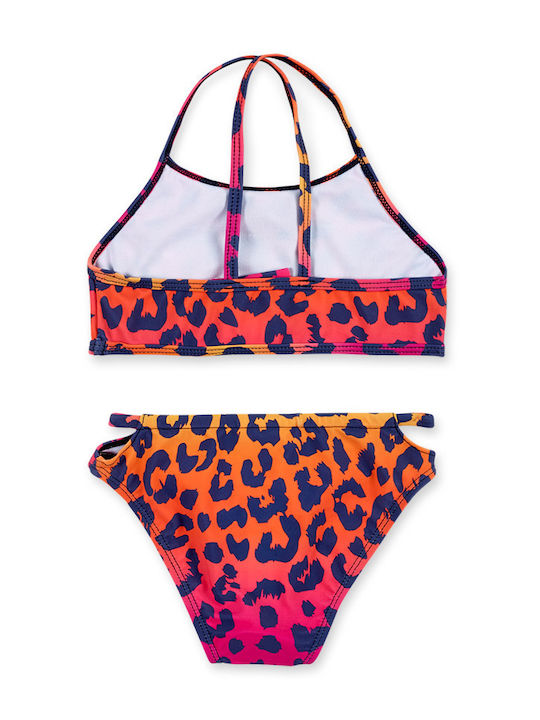 Nath Kids Kinder Badebekleidung Bikini Leo-Print-Gradient-Fuchsia