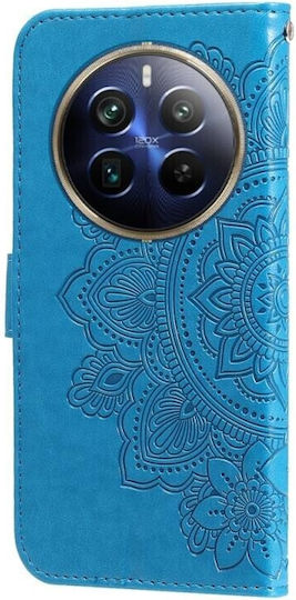 Flowers Brieftasche Blau (Realme 12 Pro / 12 Pro+)