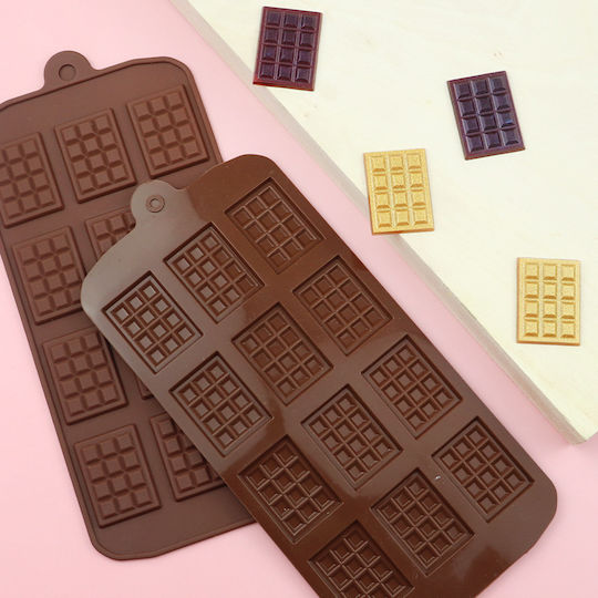 Formă de Patiserie Bomboane de Ciocolată din Silicon 21x10x1buc 1buc