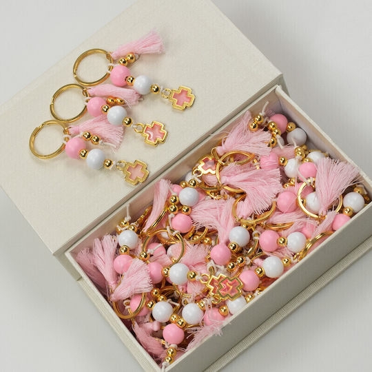 Papillon Kids Amulet De Botez Breloc Roz 50 Bucăți