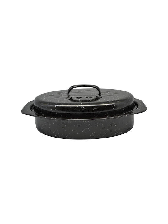 Ankor Dutch Oven Oval with Grill 33x22cm 1pcs