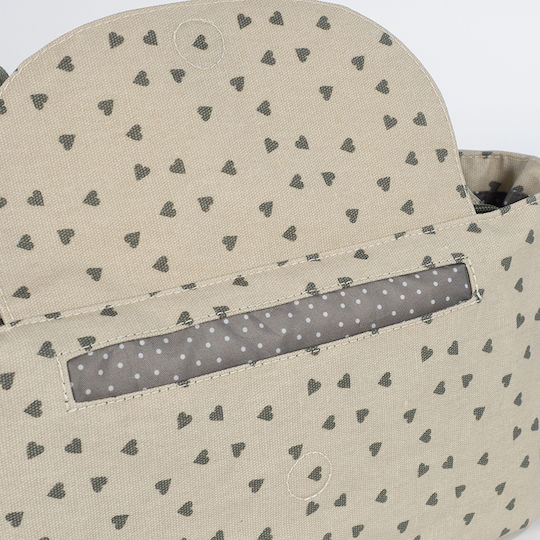 Walking Mum Οργανωτής Καροτσιού Μπεζ Poppy Olive Hearts