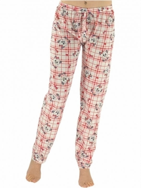 Prive Underwear De vară De bumbac Pantaloni Pijamale pentru Femei Red
