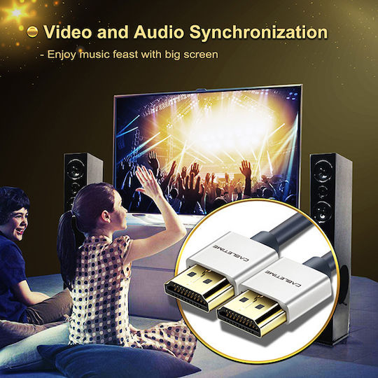 Cabletime Av540 HDMI 2.0 Кабел HDMI мъжки - HDMI мъжки 1.8м Син