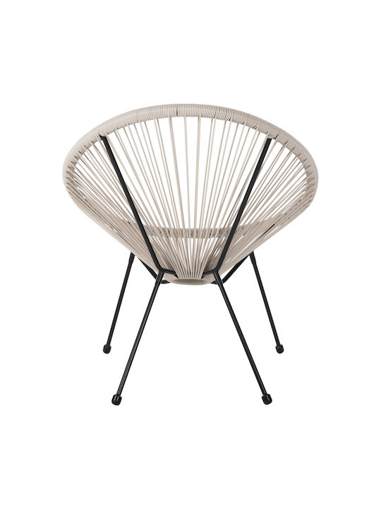 Outdoor-Sessel Rattan Black-creek 71x72x80εκ.