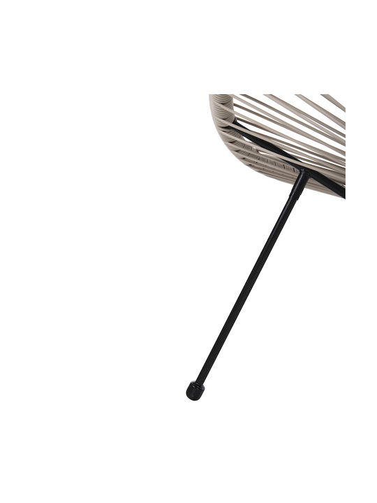 Outdoor-Sessel Rattan Black-creek 71x72x80εκ.