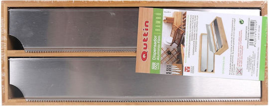 Quttin Distribuitor de role Lemn Gri 33x13x5.5cm DXCF0QMBM