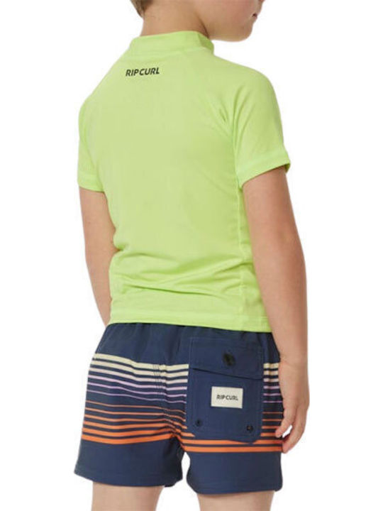 Rip Curl Costum de baie pentru copii Rashguard Lime Rip Curl Costum de baie pentru copii Rashguard Lime