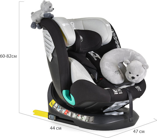 Moni Serengeti Baby Car Seat i-Size with Isofix Light Grey 0-36 kg
