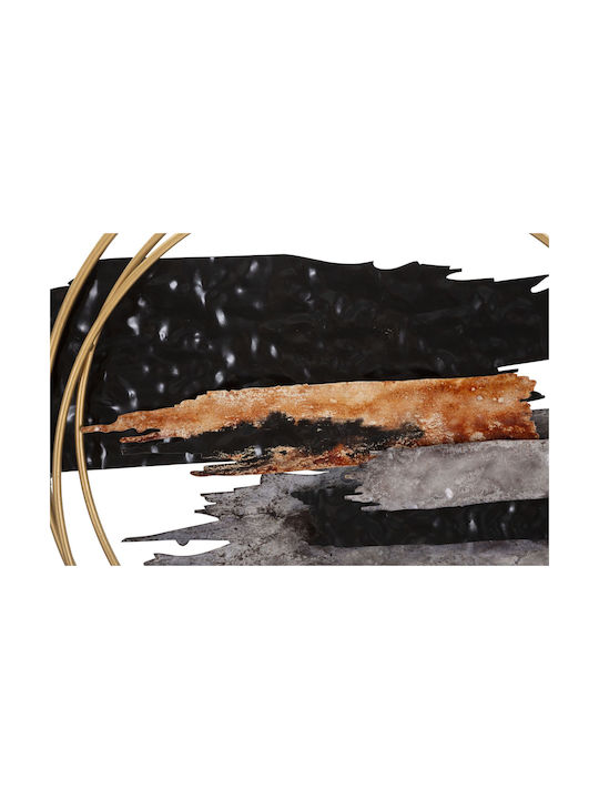Mauro F Wall Decor Black Made of Metal 144.8x8.3x64.1cm