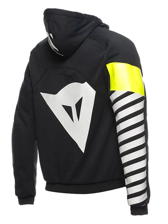 Vr46 Daemon-x Safety Hoodie Full Zip Black/white/blue 1735268.355