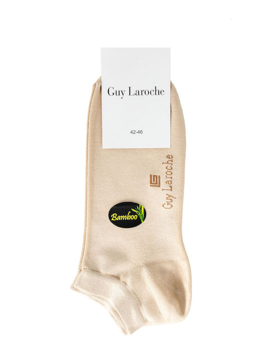 Guy Laroche Ανδρικές Μονόχρωμες Κάλτσες Μπέζ