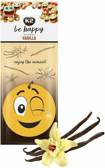 Be Happy Car Air Freshener - Vanilla
