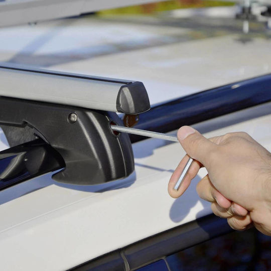fischer Μπάρες Οροφής Αλουμινίου 120εκ. Universal Nissan Maxima (Σετ με πόδια)