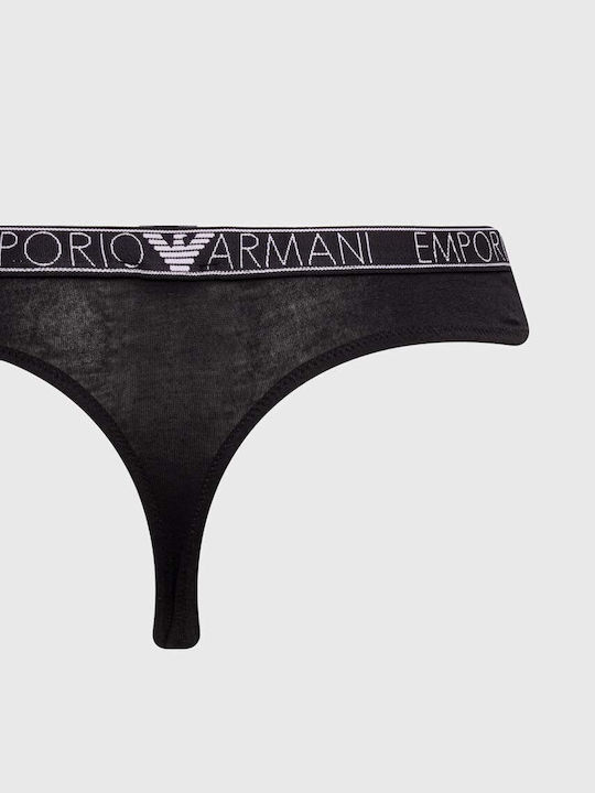 Emporio Armani Men's Slips Black 2Pack