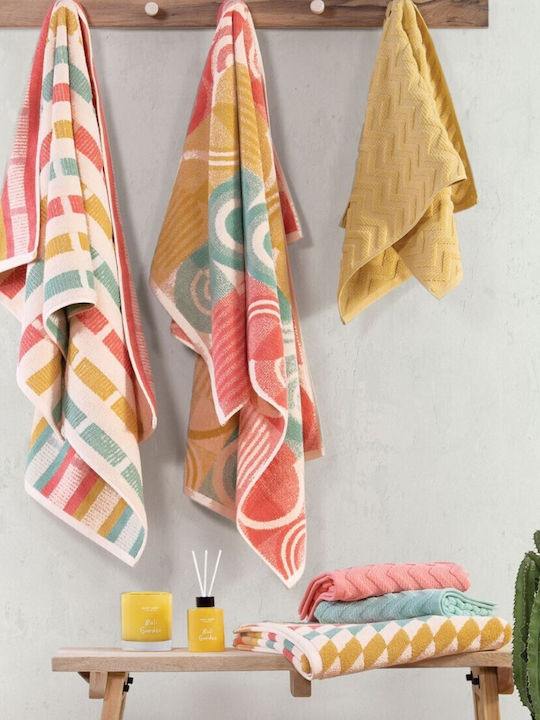 Nef-Nef Homeware Πετσέτα Σώματος Gilian 70x140εκ. Orange Βάρους 550gr/m²