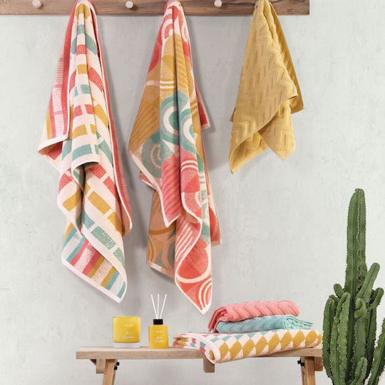 Nef-Nef Homeware Bath Towel Gilian 70x140cm Orange Weight 550gsm Nef-Nef Homeware Bath Towel Gilian 70x140cm Orange Weight 550gsm