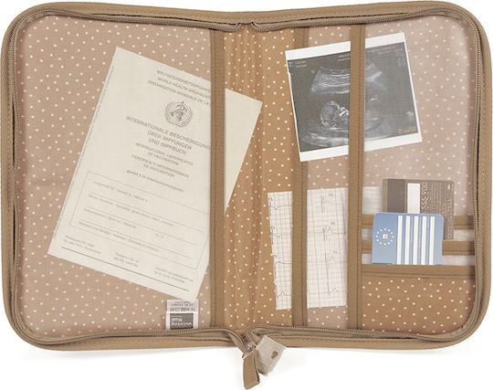 Walking Mum Baby Health Book Case Cinnamon Hearts - Poppy