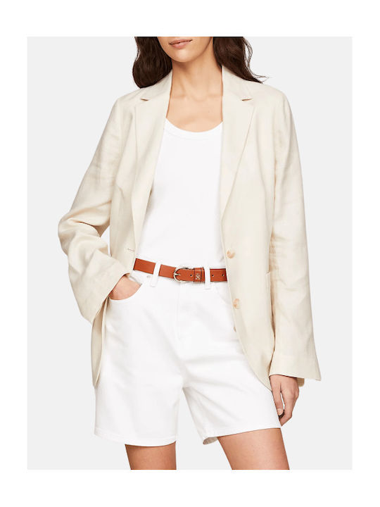 Tommy Hilfiger Γυναικείο Σακάκι Μπεζ Tommy Hilfiger Γυναικείο Σακάκι Μπεζ