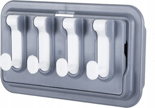 Raft De Perete Din Plastic 16x9cm Gri