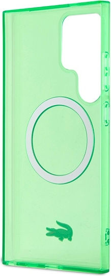 Lacoste Back Cover Πλαστικό Πράσινο (Galaxy S24 Ultra)