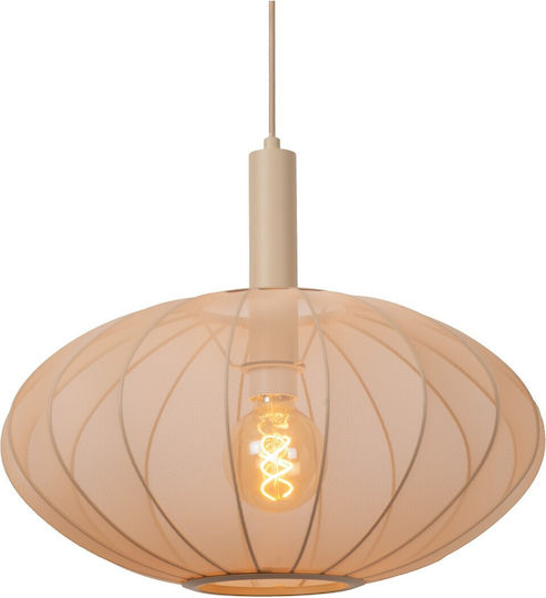 Lucide Lightning Pendant Light Beige 50cm Lucide Lightning Pendant Light Beige 50cm