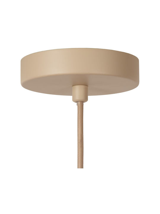 Lucide Lightning Adjustable Pendant Light Beige with Socket E27 50cm
