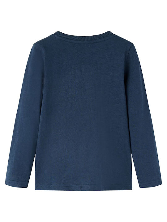 vidaXL Kids Blouse Long Sleeve navy blue