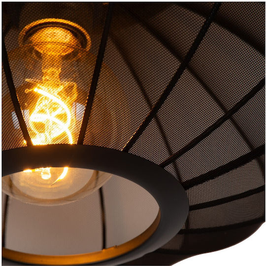 Lucide Lightning Reglabil Lustră Negru cu Dulie E27 50cm.