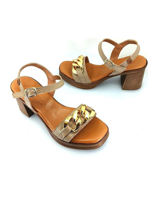 Leder Sandalen Braun