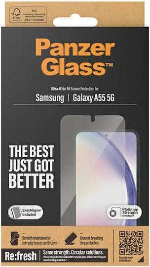 PanzerGlass Ultra-wide Fit Tempered Glass (Galaxy A55)