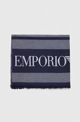 Emporio Armani Πετσέτα Θαλάσσης Μπλε 100x180εκ.