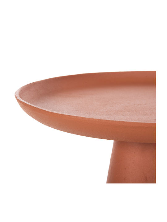 Rundes Beistelltisch Delcon Metall Orange M39.5xL39.5xH47cm