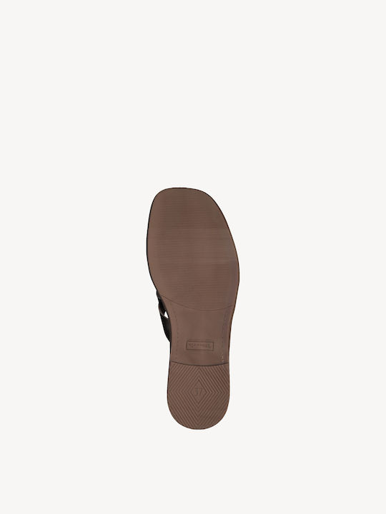 Leder Flache Damen Sandalen Silber