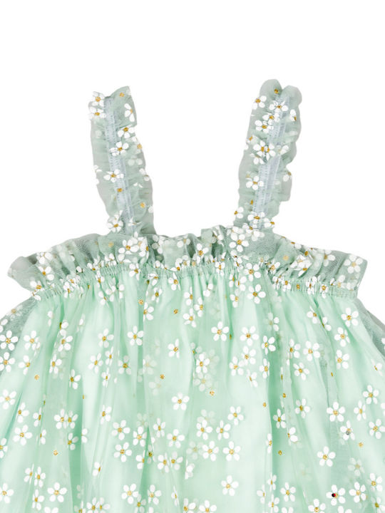 Losan Kids Dress Tulle Sleeveless Mint