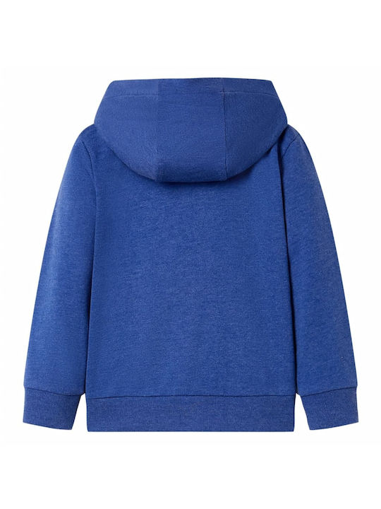 vidaXL Kids Sweatshirt Cardigan with Hood Dark blue