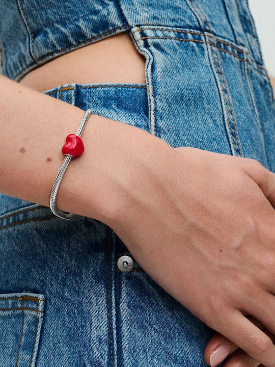 Pandora Charm Inimă Roșie