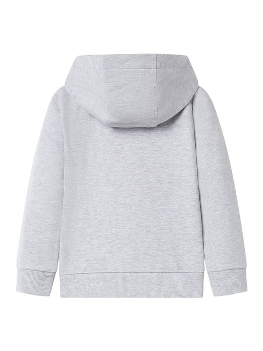 vidaXL Kids Sweatshirt Cardigan with Hood grey