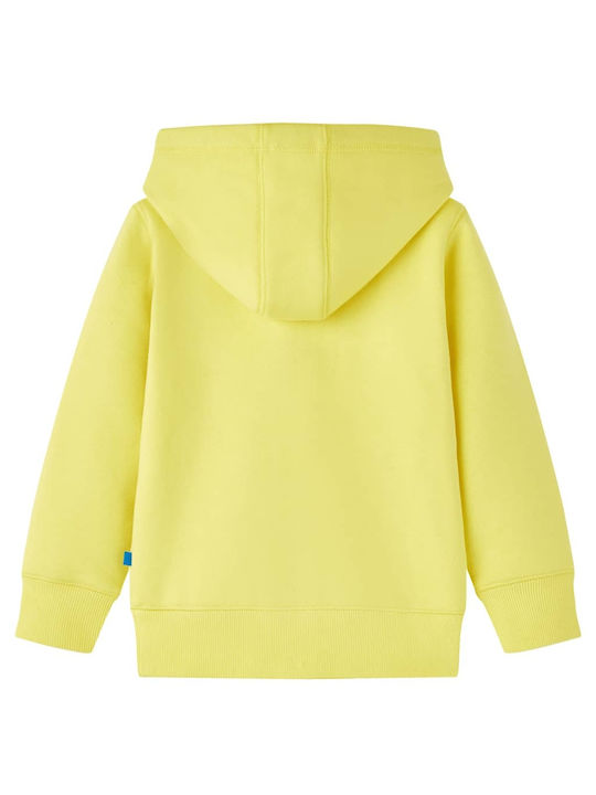 vidaXL Kids Sweatshirt Cardigan with Hood Yellow