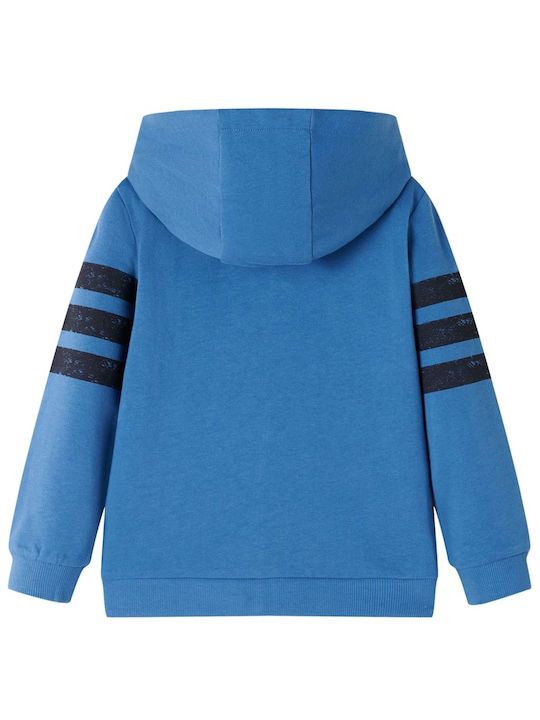 vidaXL Kids Sweatshirt Cardigan with Hood Blue