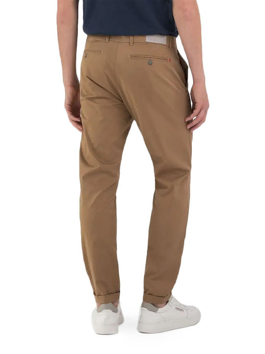 Replay Men's Trousers Chino Elastic in Slim Fit coffee