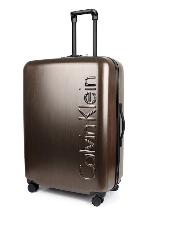 Calvin Klein Southampton 4.0 Μεγάλη Βαλίτσα Ταξιδίου Σκληρή Μπρονζέ με 4 Ρόδες Ύψους 76εκ.