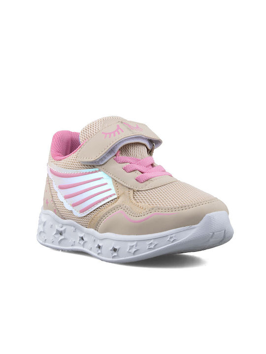 Kids' Athletic Shoes for Girls with Lights in Pink Color