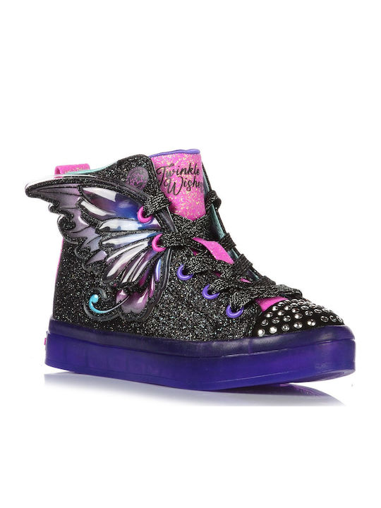 TWI-LITES 2.0 Kids Boots with Laces & Lights Black