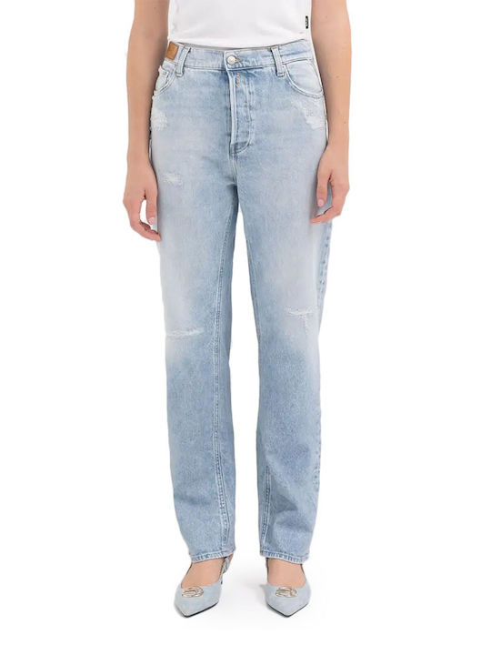 Replay High Waist Women's Jean Trousers in Straight Line