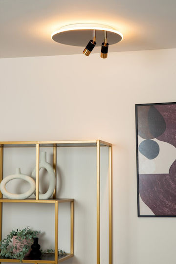 Lucide Lightning Single LED Warm White Spot in Black Color