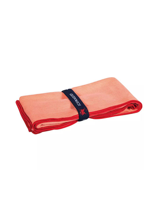 Greenwich Polo Club Cotton Orange Gym Towel with Carrying Case 45x90cm