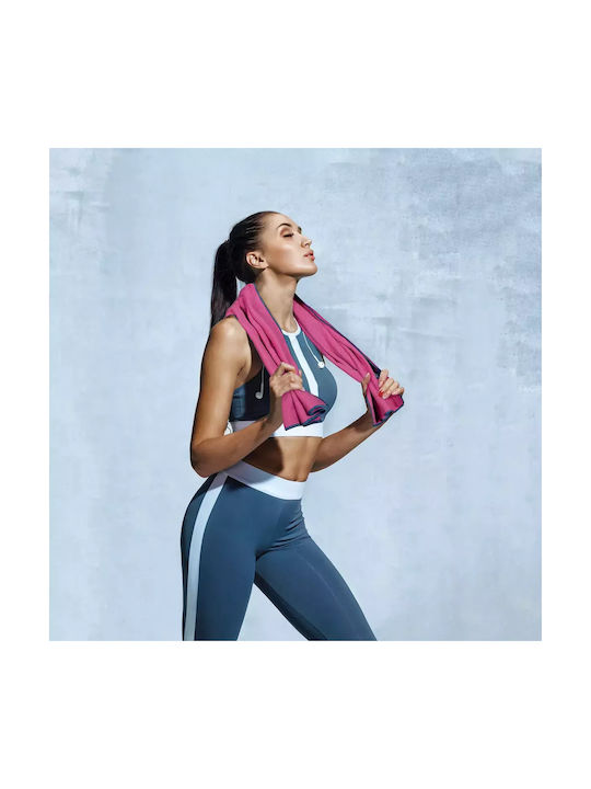 Greenwich Polo Club Cotton Pink Gym Towel with Carrying Case 45x90cm