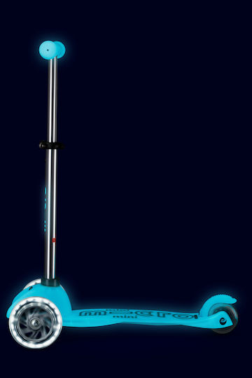 Micro Παιδικό Πατίνι Mini Deluxe Glow LED Τρίτροχο για 2-5 Ετών Glacier Aqua
